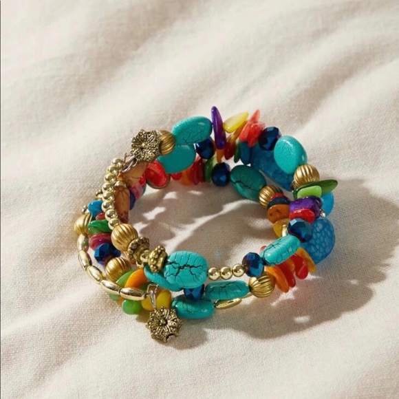 NWT Beautiful Beaded Wrap Bracelet - Picture 3 of 3